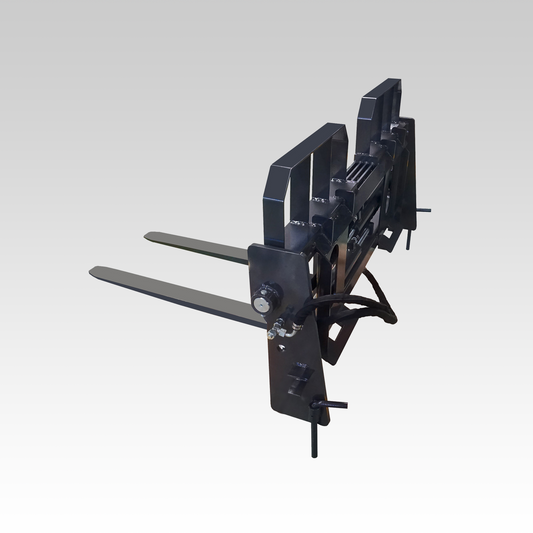 HCN Skid Steer Hydraulic Distance-Adjustable Pallet Fork for CAT Bobcat loaders