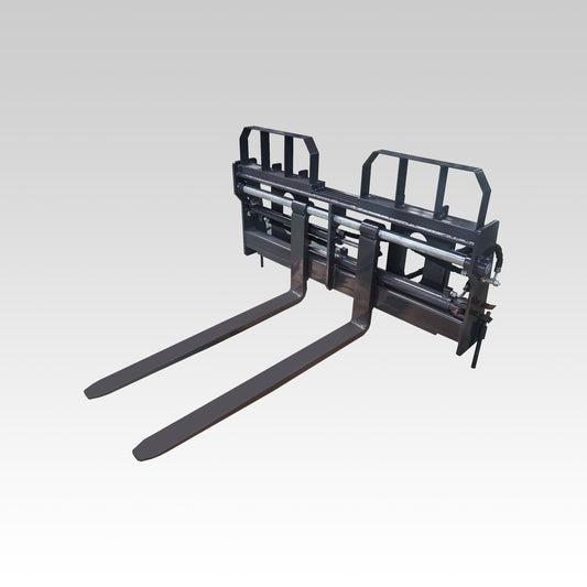 HCN Skid Steer Hydraulic Distance-Adjustable Pallet Fork for CAT Bobcat loaders