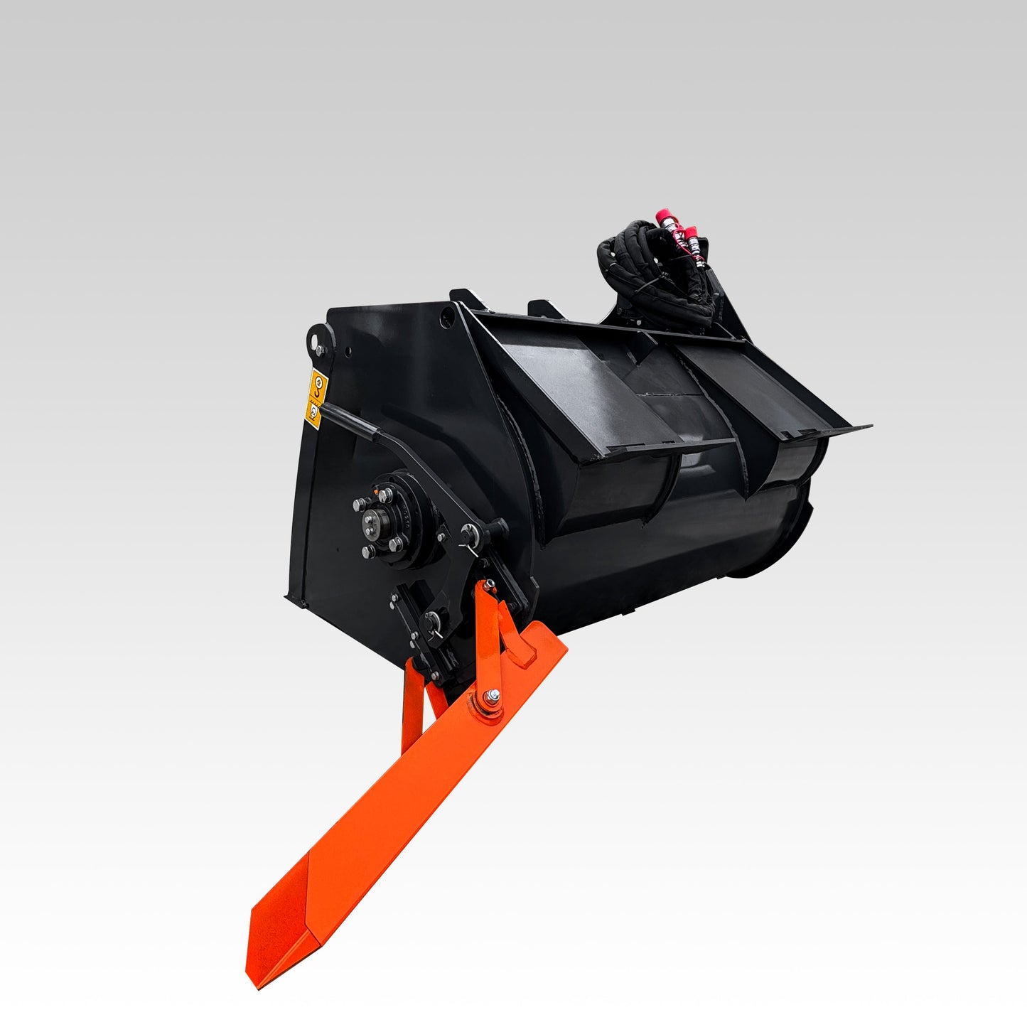 HCN Skid Steer 14-21 Cu.ft Capacity Concrete Mixer Bucket, Side/front Chute Dispenser