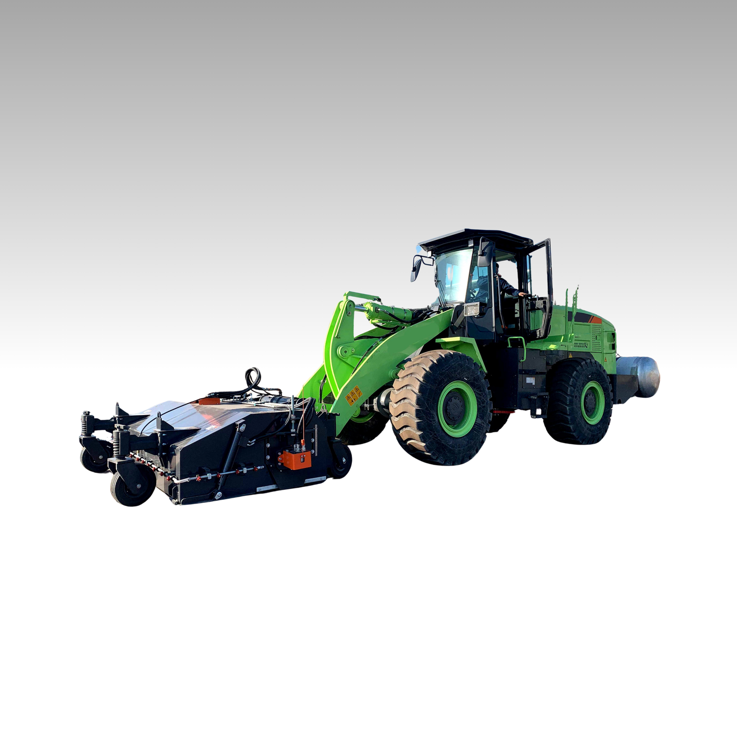 HCN Wheel loader Front mode broom for CAT Bobcat loaders