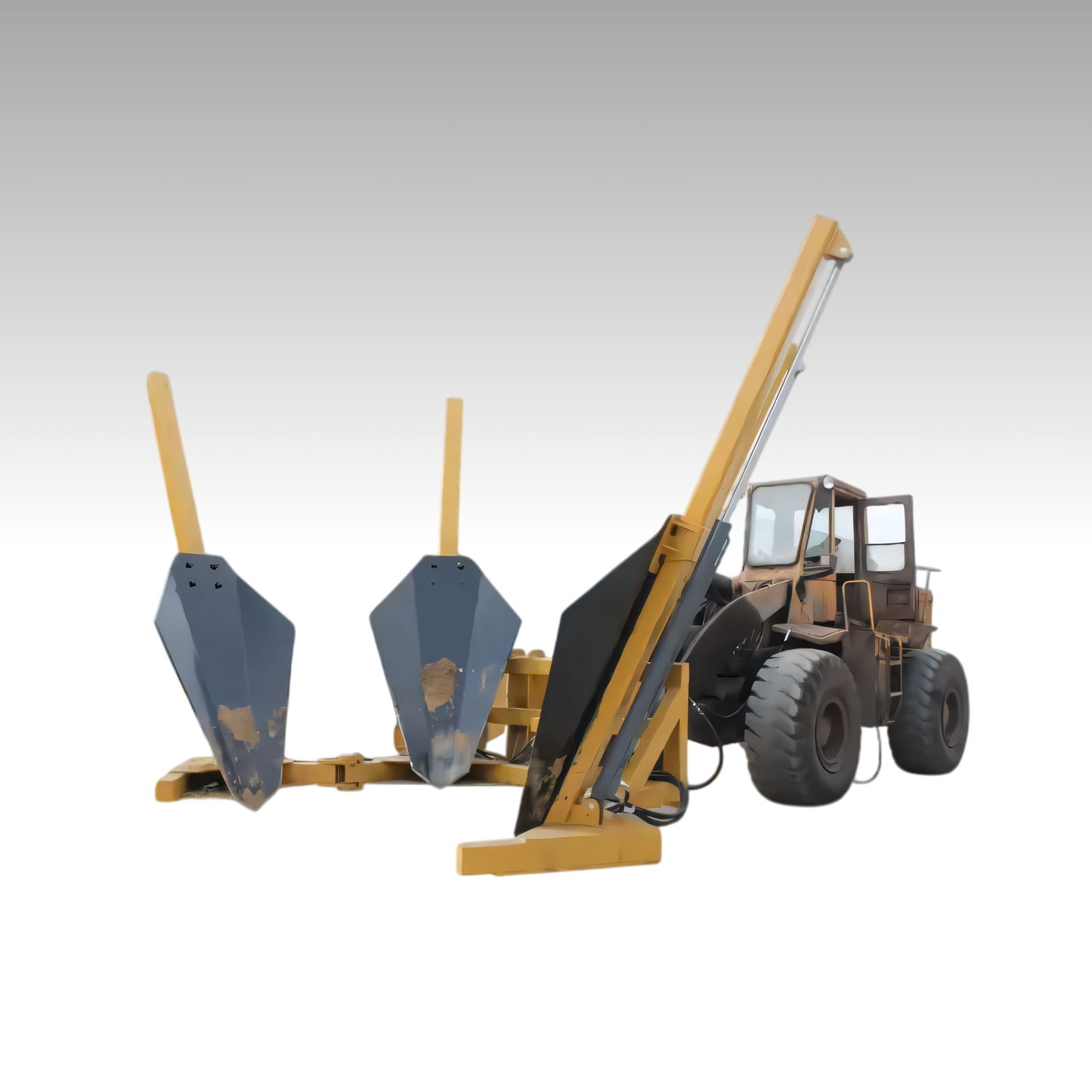 HCN wheel loader 4 Blade tree spade for CAT Bobcat loaders