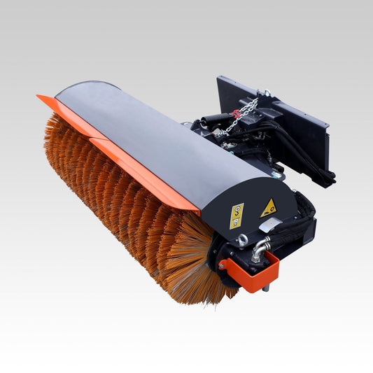 Angle Broom Attachment: The Ultimate Skid Steer Sweeping Solution for Construction, Landscaping, and Snow Removal