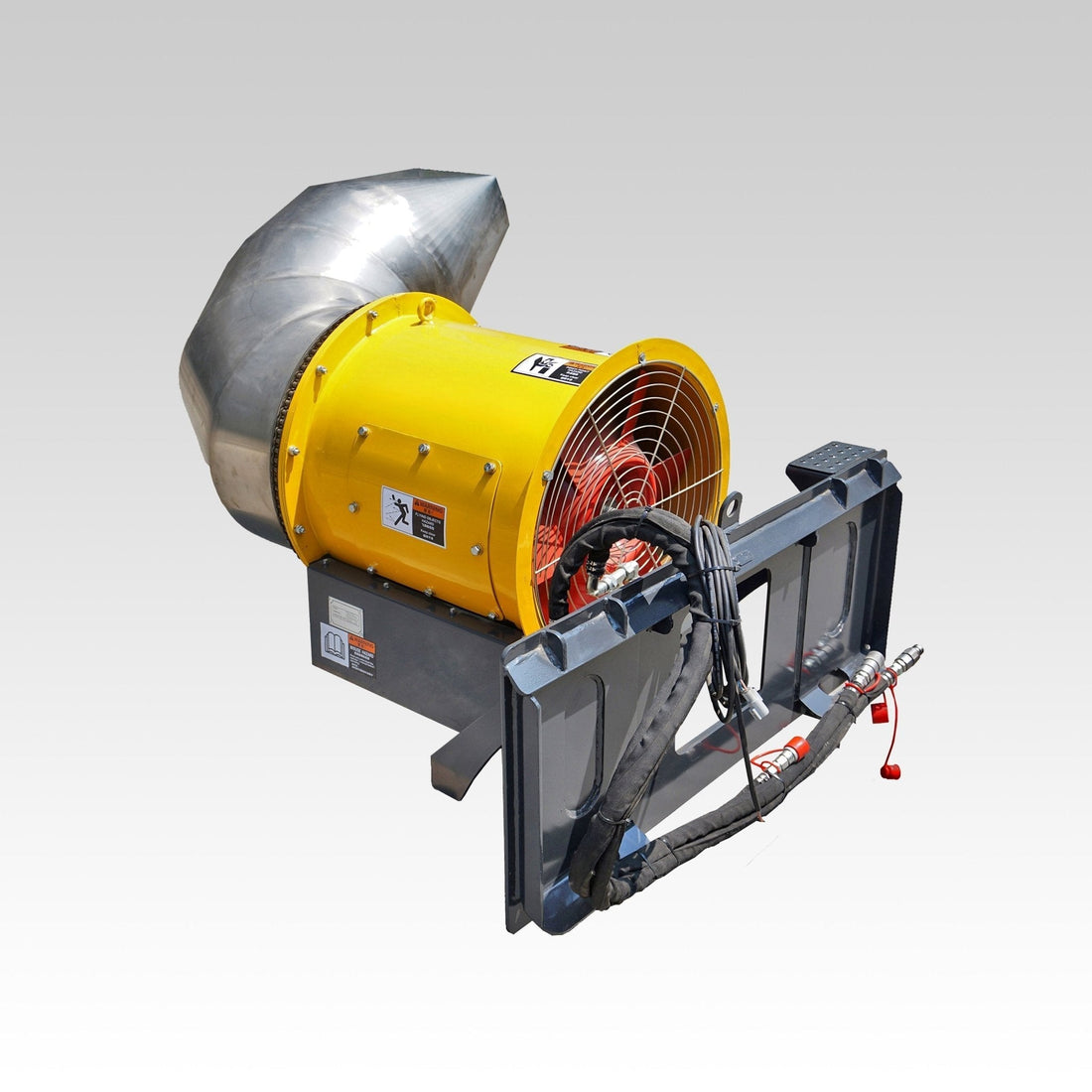 HCN Skid Steer Hydraulic Debris Blower: A Powerful Cleanup Attachment for Roads, Parking Lots, Snow, Dust, and Jobsite Debris