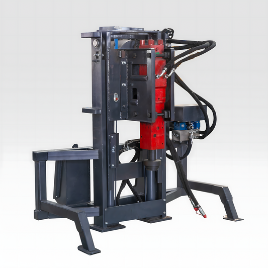 HCN Skid Steer Pile Driver and Pile Extractor: A Powerful Two-in-One Attachment for Guardrail Installation, Road Maintenance, and Post Removal