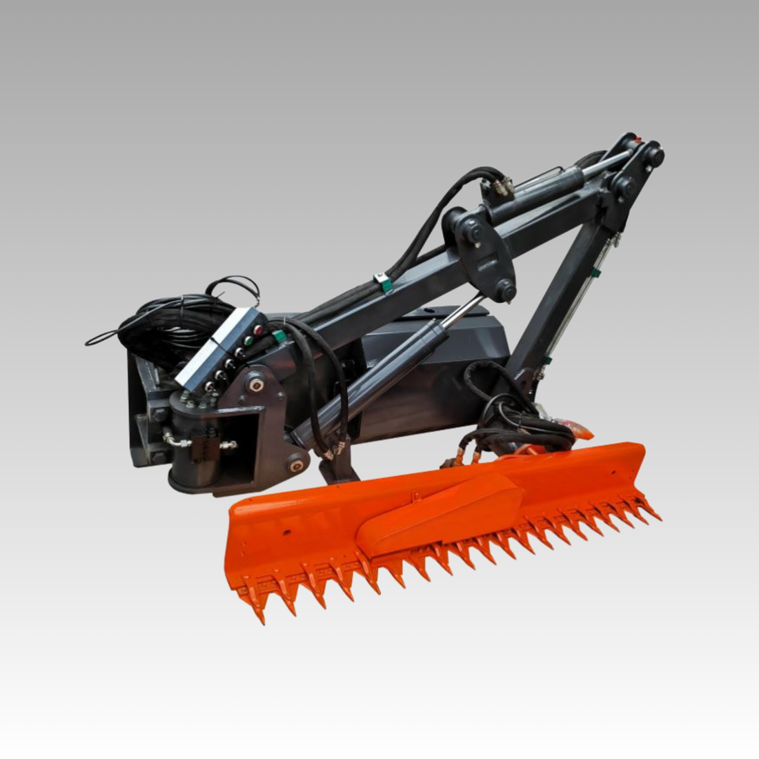 HCN Skid Steer Hedgerow Trimmer: A Professional Hedge Cutting Attachment for Roadside Vegetation, Green Belts, Landscaping, and Municipal Maintenance