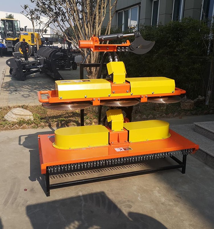 HCN Skid Steer 78" Boom Mower, 5 Mower Head Options, Multi-joint, 30° Deflection, 15 ft. Arm, Maintenance-free lubrication