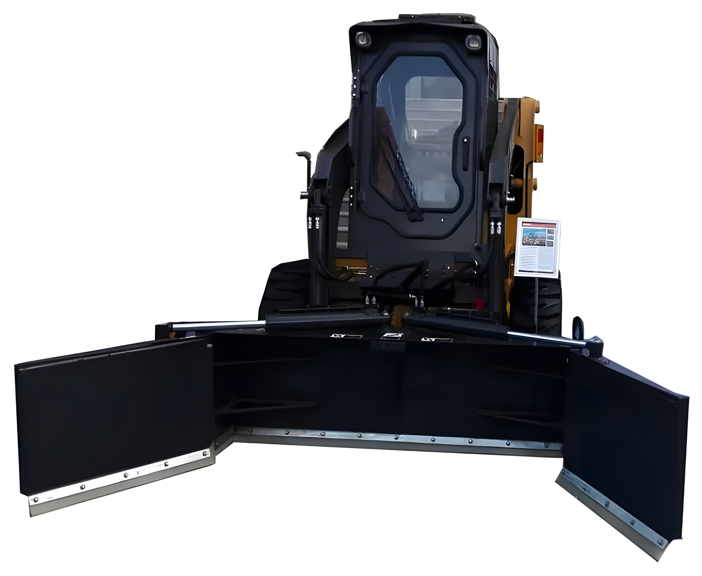 HCN Industry Skid Steer Hydraulic foldable Excrement Pusher
