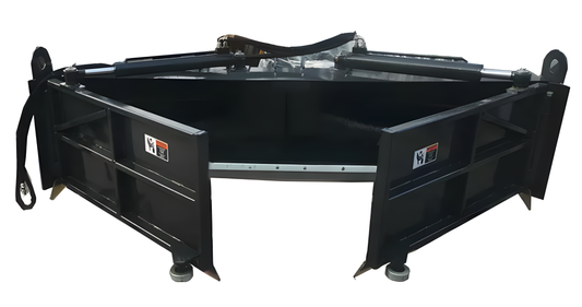 HCN Industry Skid Steer Hydraulic foldable Excrement Pusher