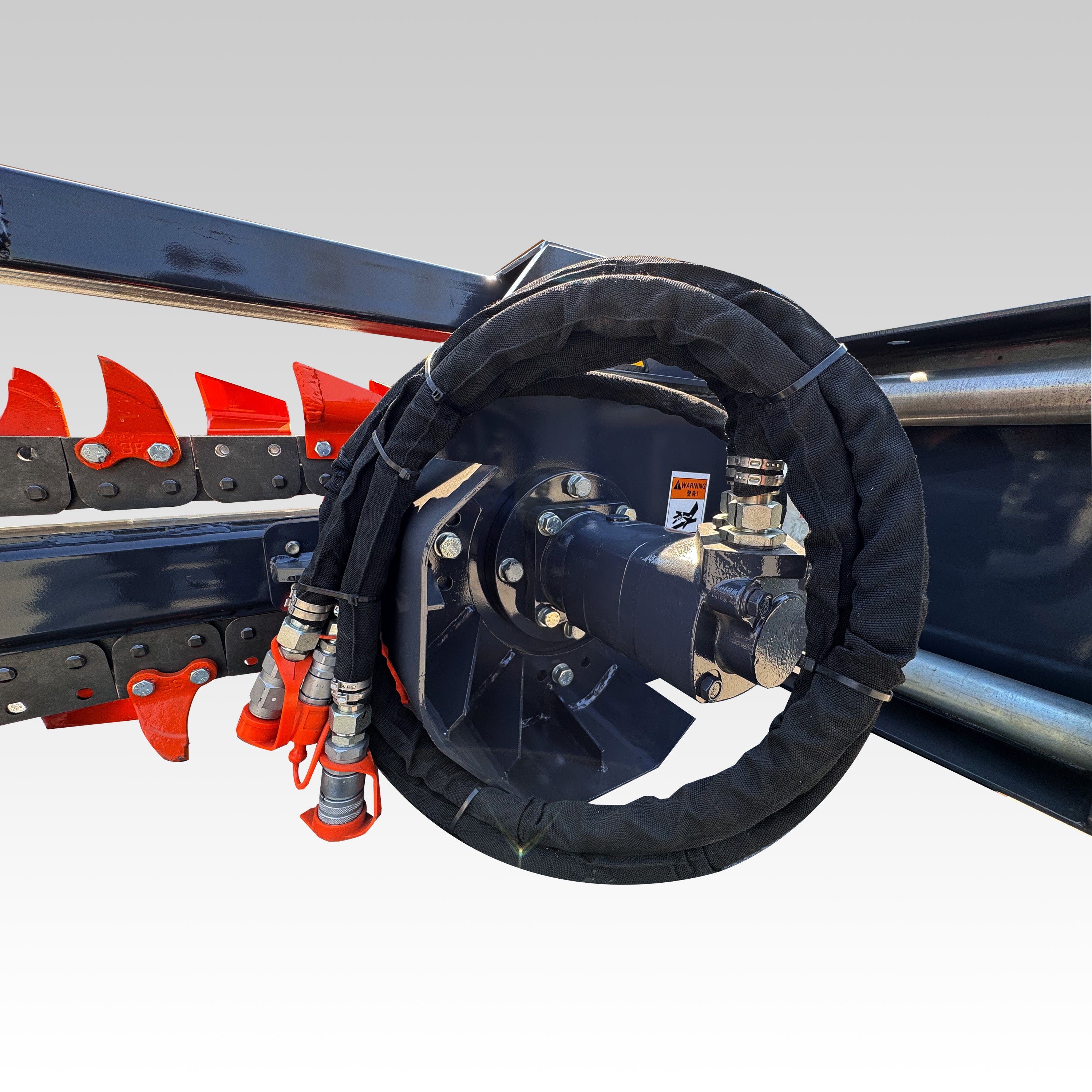 HCN Skid Steer Trencher, Side Discharge Auger, Hydraulic or Manual