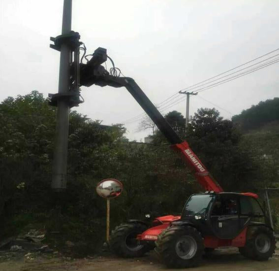 HCN Wheel loader Telephone Pole Holder