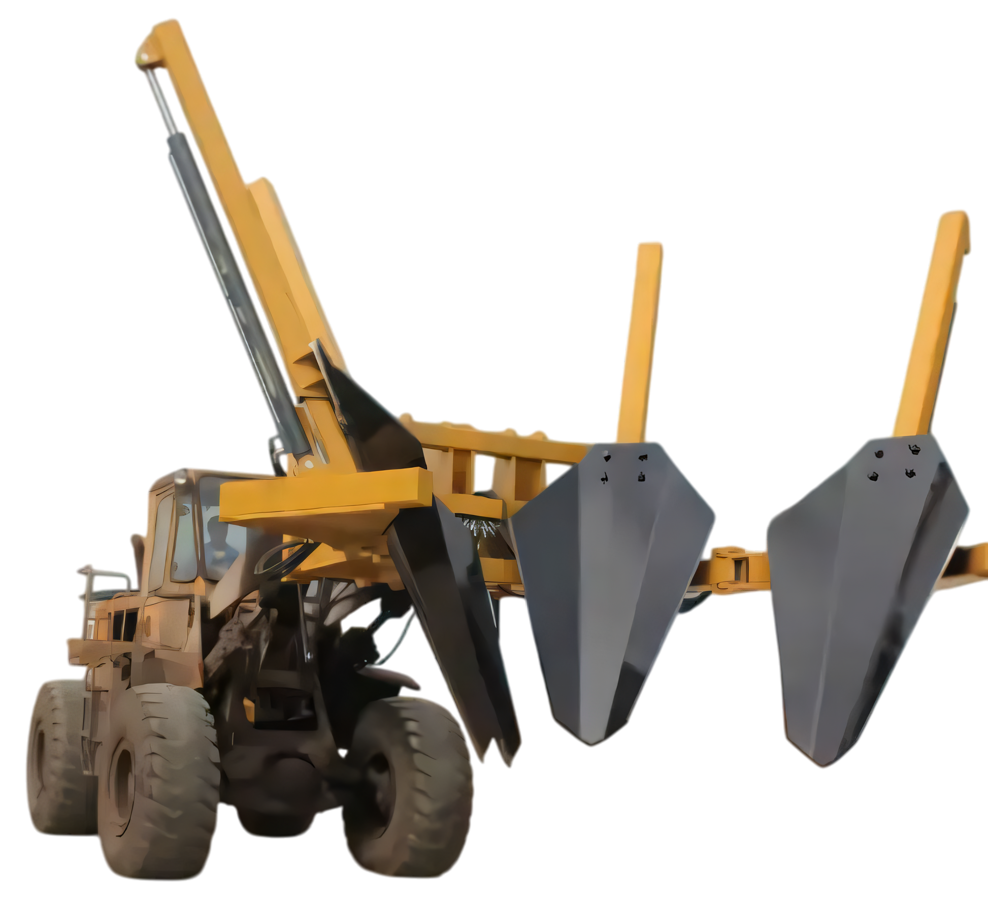 HCN wheel loader 4 Blade tree spade