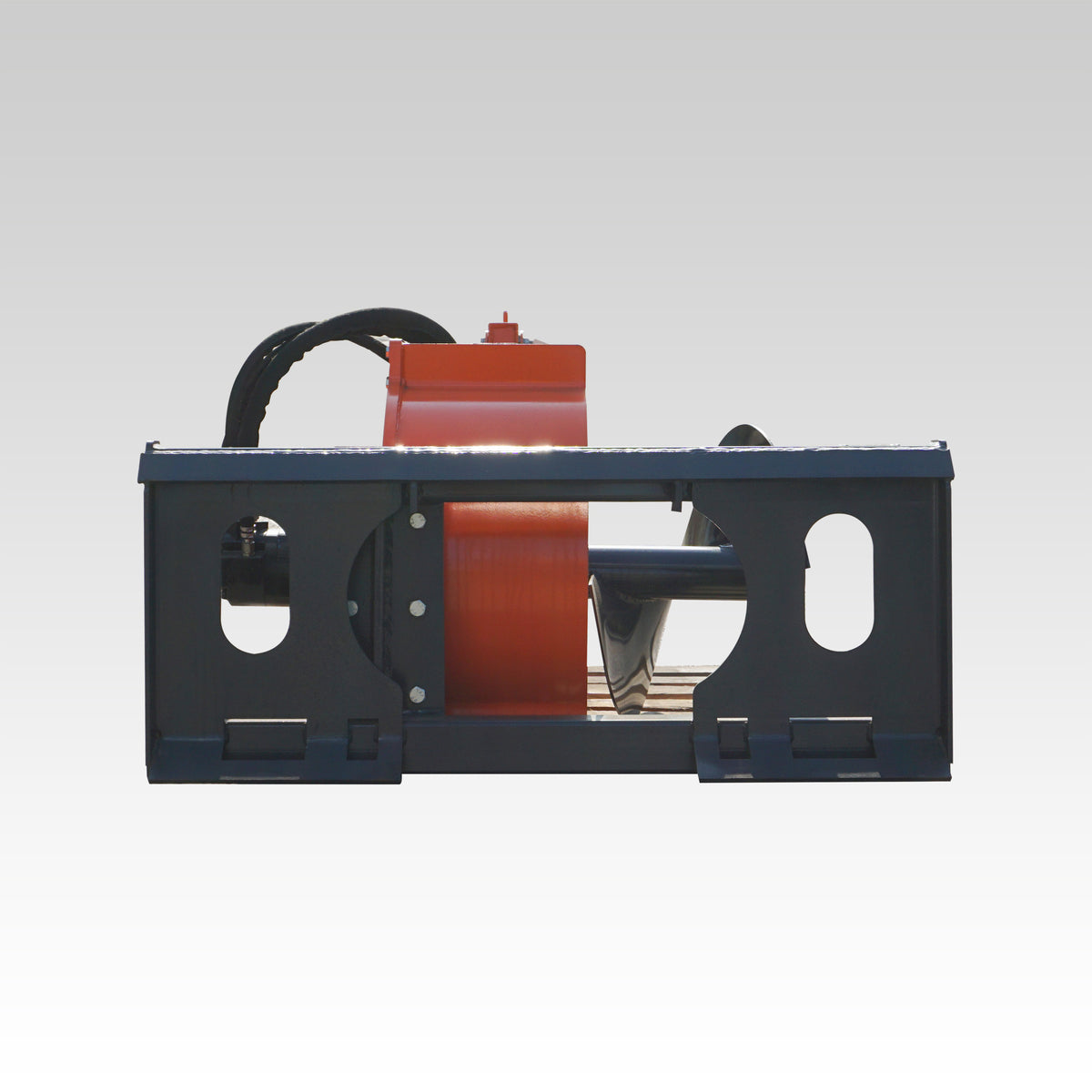 HCN Skid Steer Trencher, Side Discharge Auger, Hydraulic or Manual Side-Shift, Tungsten Teeth