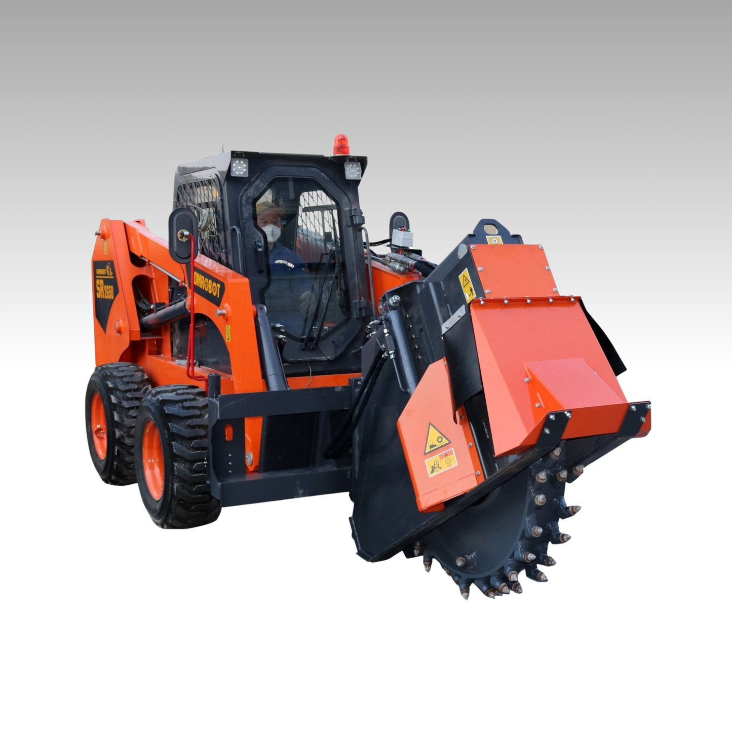 HCN Skid Steer Wheel Saw, 13-25" Trenching Depth, high-torque motor