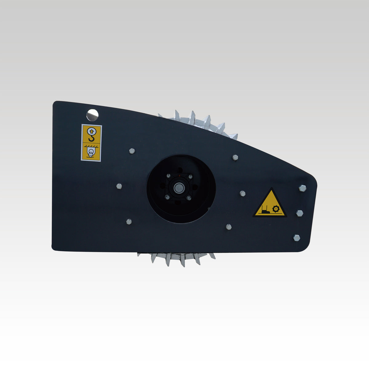 HCN Skid Steer Vibratory Ice Breaker Attachment, Two-Damping Roller Design, Sharp Cross-Pattern Blades, Environmentally Friendly De-Icing Solution