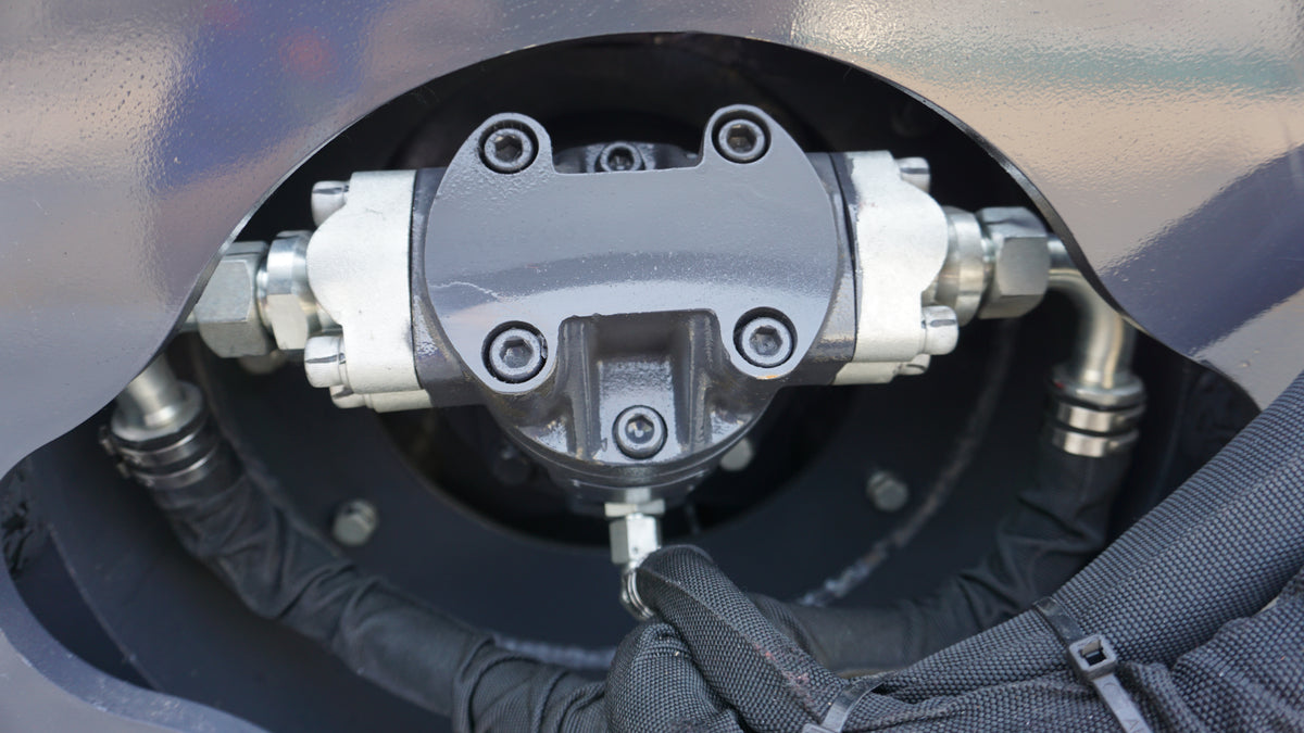 HCN Skid Steer Vibratory Ice Breaker Attachment, Two-Damping Roller Design, Sharp Cross-Pattern Blades, Environmentally Friendly De-Icing Solution