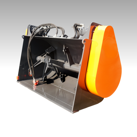 HCN Wheel Loader Dual Motor Mixing Bucket for CAT Bobcat loaders