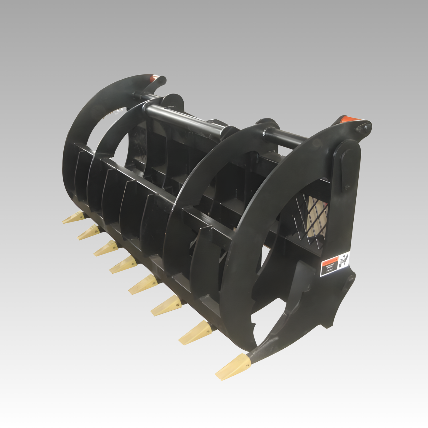 HCN Skid Steer Grass Grapple, 50" opening height, two-cylinder and single jaw, high precision and efficiency, high-strength materials