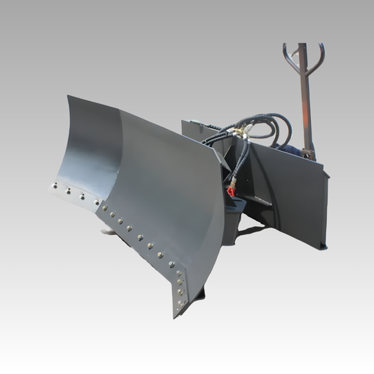 HCN Skid Steer U-Type Blade, high-wear-resistant steel, optional hydraulic angle
