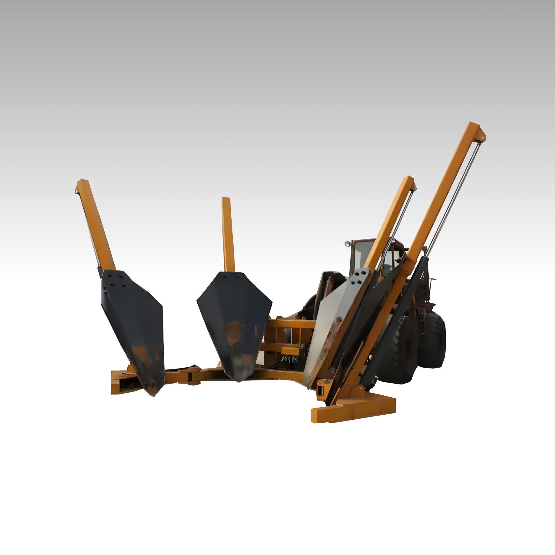 HCN wheel loader 4 Blade tree spade for CAT Bobcat loaders