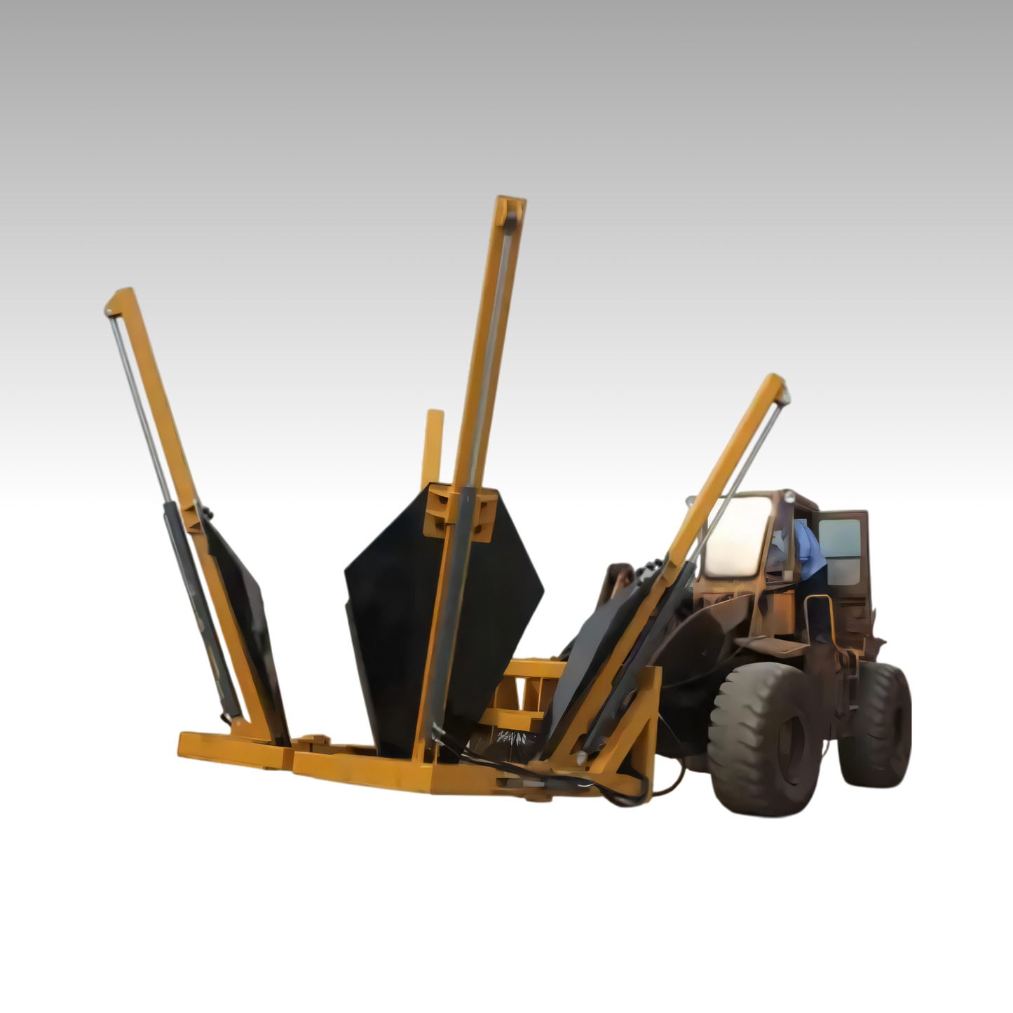HCN wheel loader 4 Blade tree spade for CAT Bobcat loaders