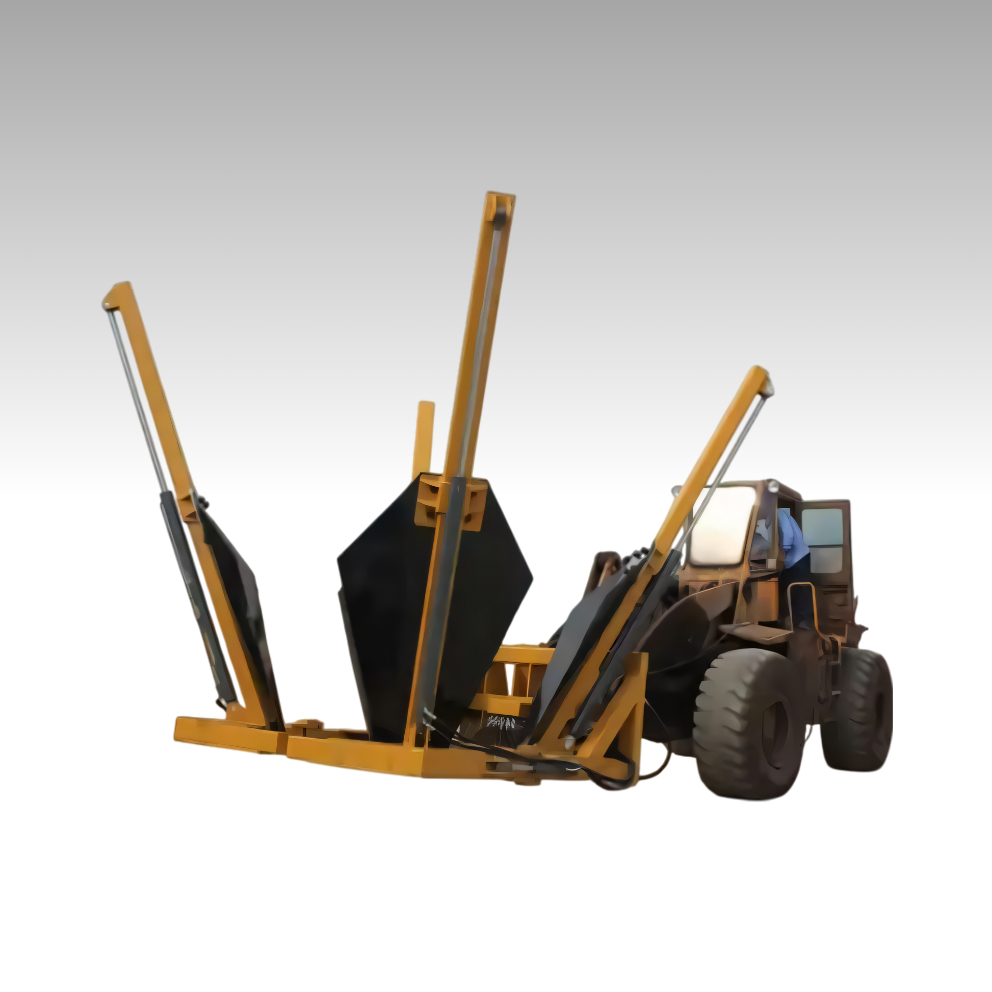 HCN wheel loader 4 Blade tree spade for CAT Bobcat loaders
