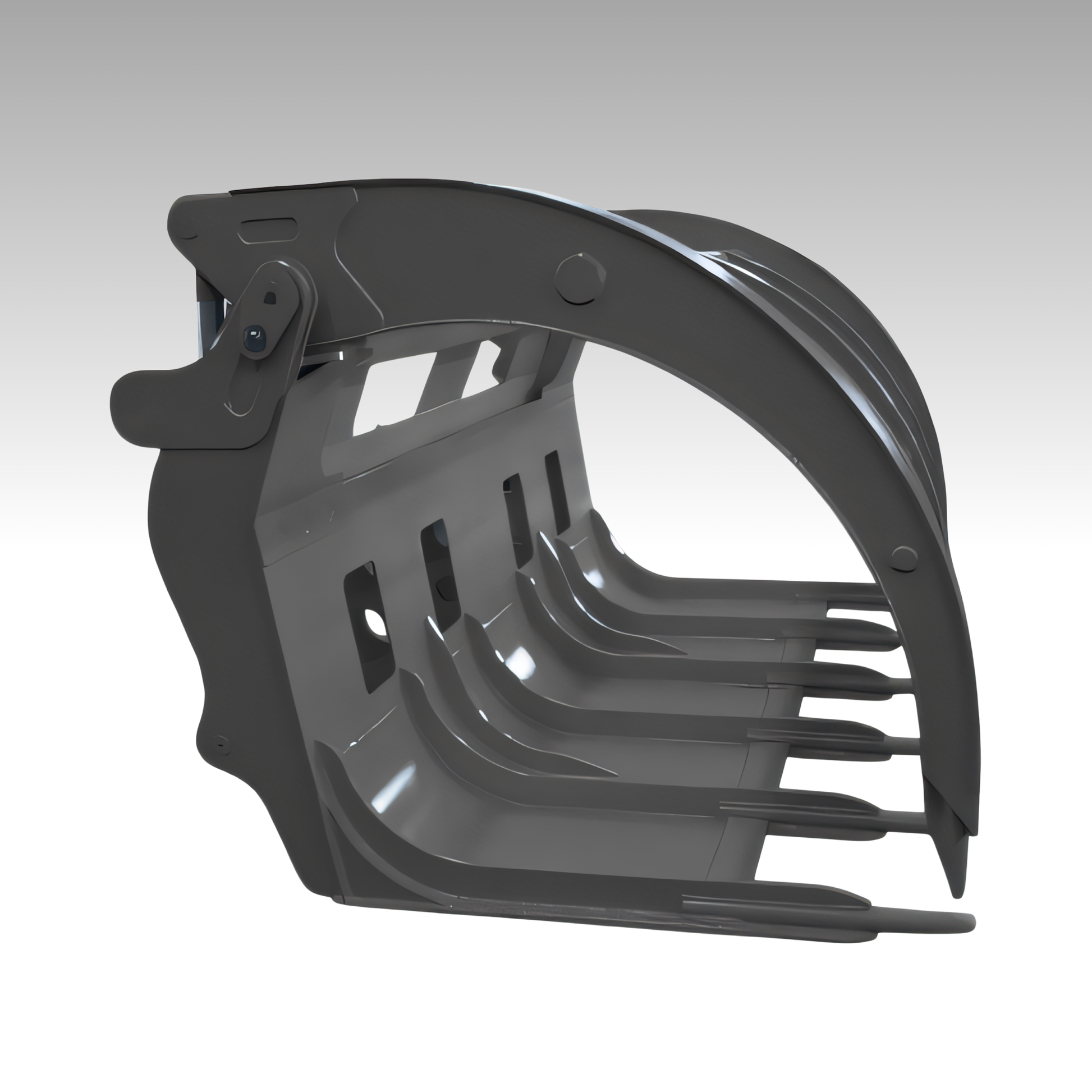 HCN wheel loader Grapple rake for CAT Bobcat loaders